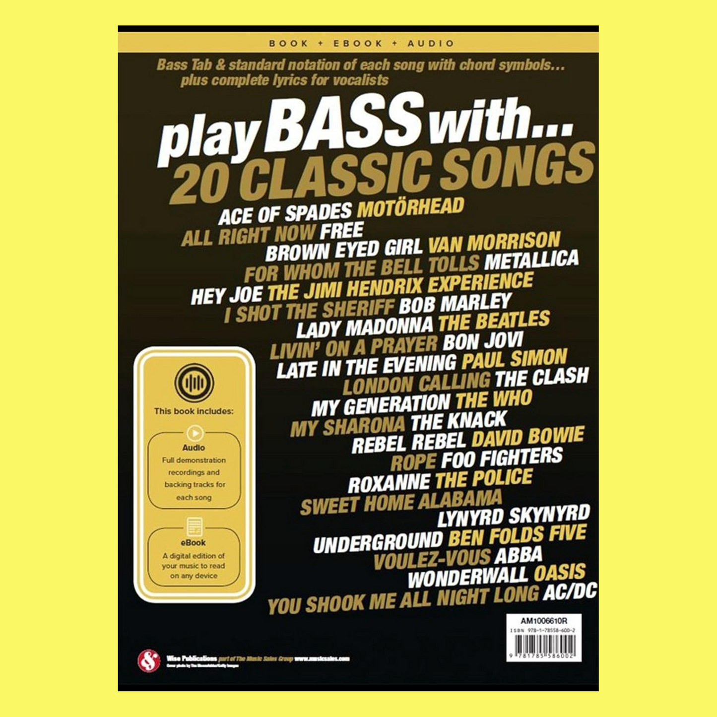 Play Bass With 20 Classic Songs Book/CD