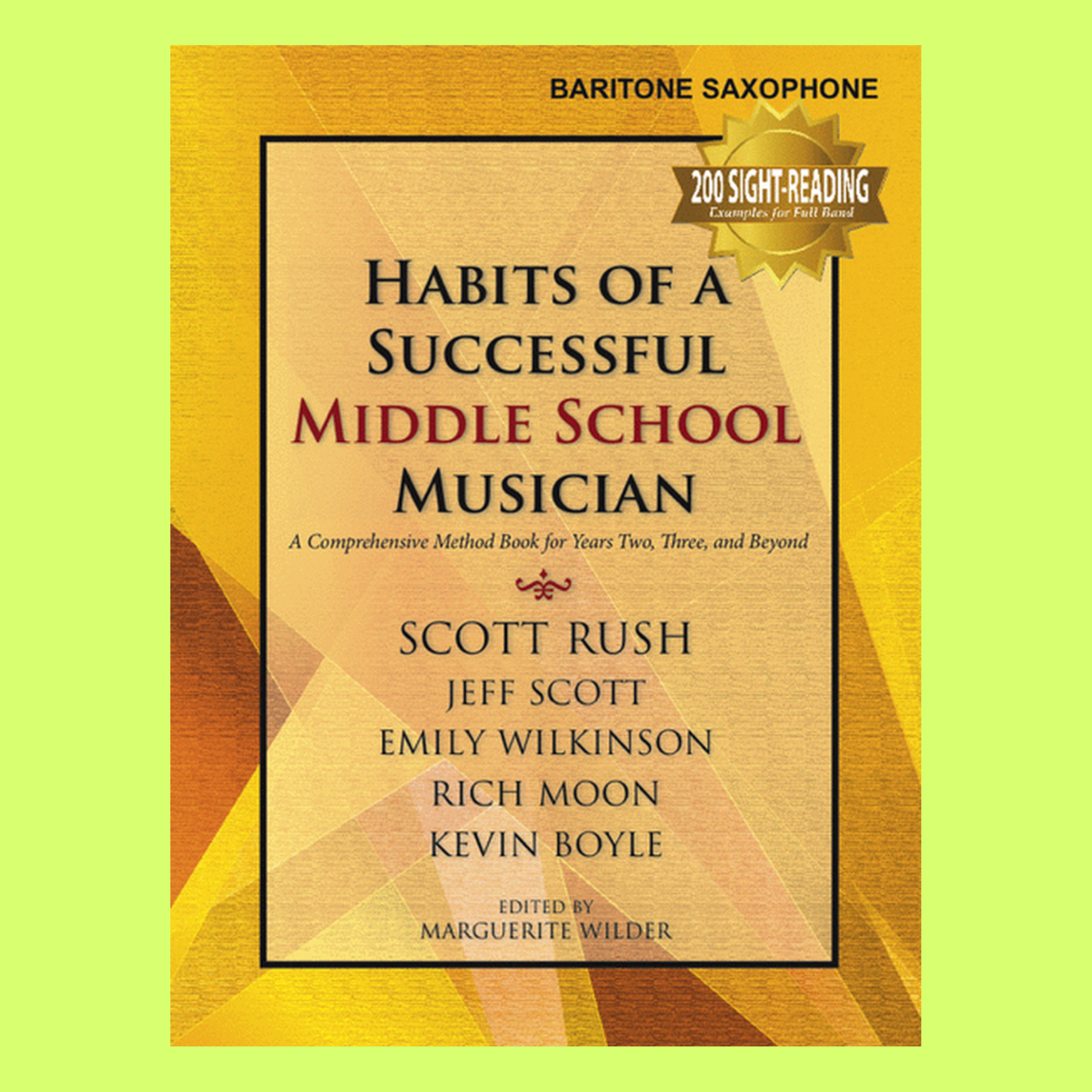 Habits of a Successful Middle School Musician - Baritone Saxophone Book