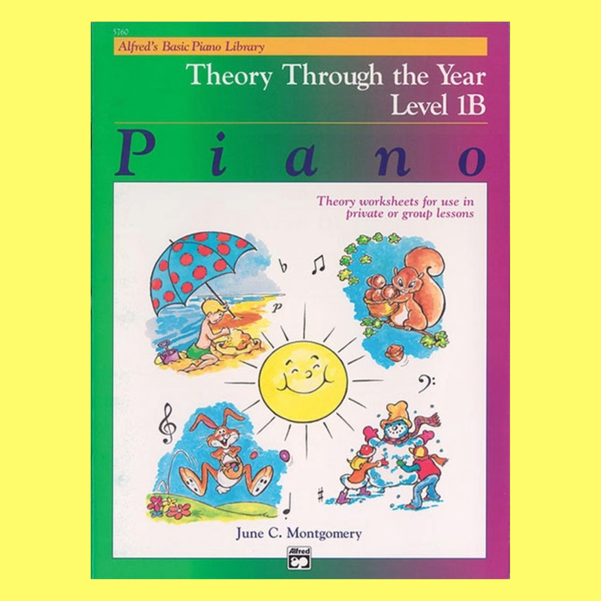 Alfred's Basic Piano Library - Theory Through The Year Level 1B Book