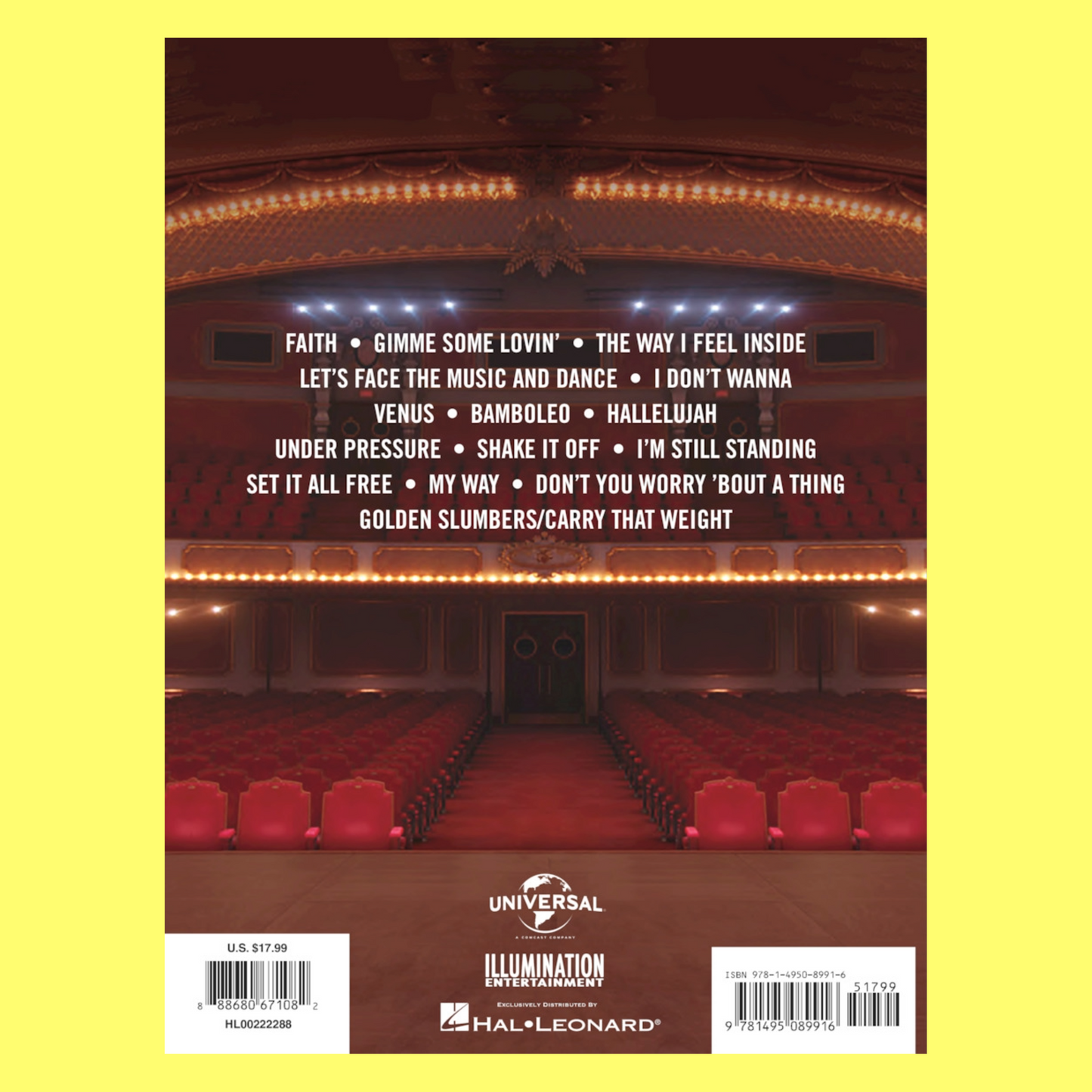 Sing - Music From Animated Film PVG Songbook