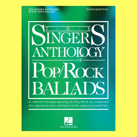 The Singer's Anthology of Pop/Rock Ballads Book