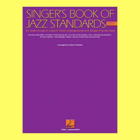 Singers Book Of Jazz Standards - Womens Edition Book (50 Songs)