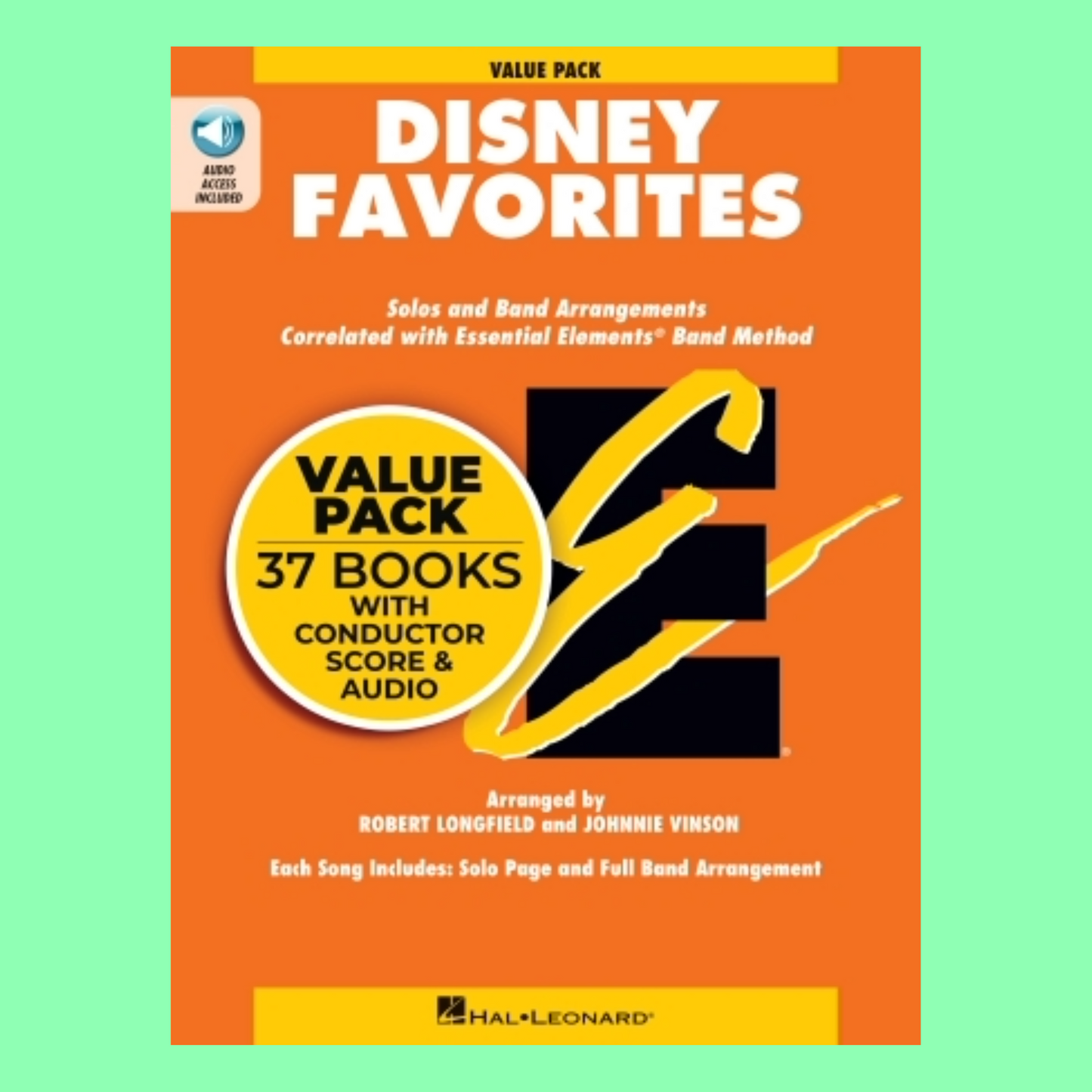 Essential Elements Disney Favorites - 37 Book Value Pack Bundle with Conductor's Score & Audio