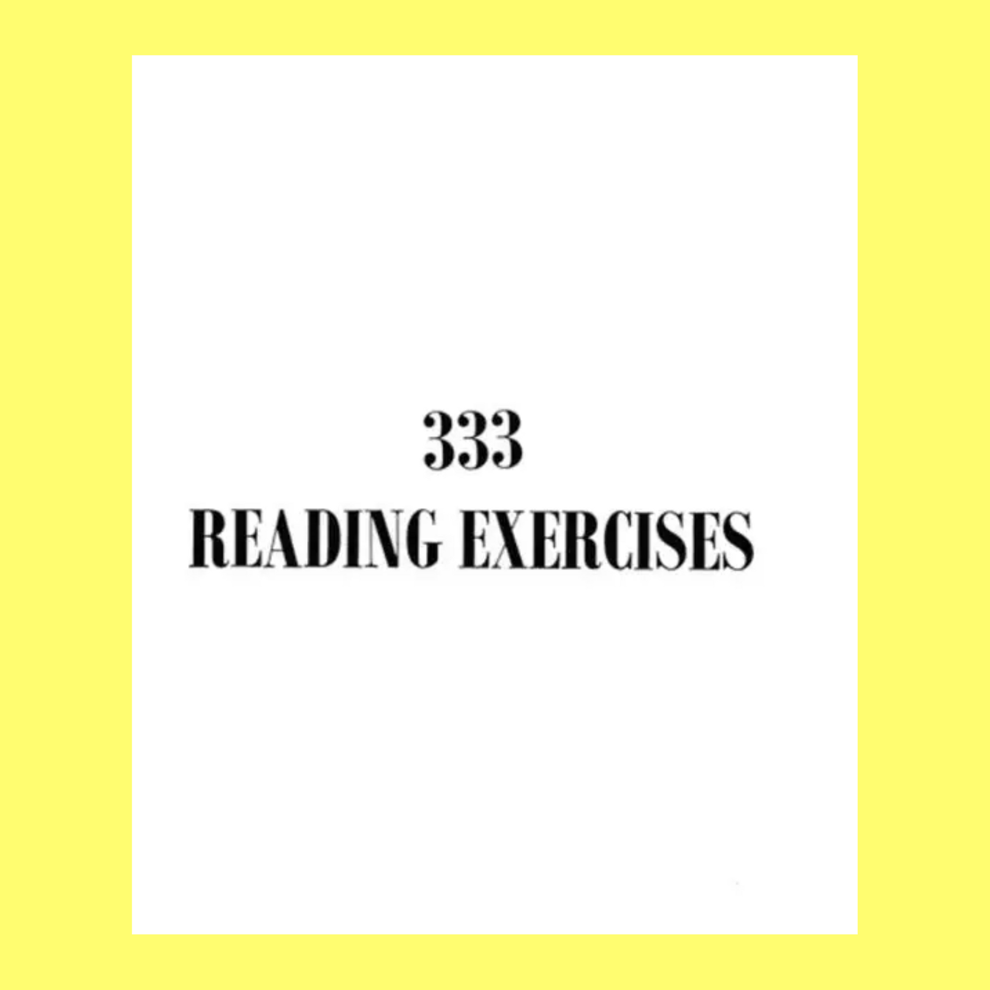 The Kodaly Choral Method - 333 Reading Exercises Book