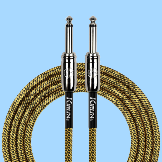 Kirlin IWCC201BY 20ft Tweed Entry Woven Instrument Cable with Chrome Ends