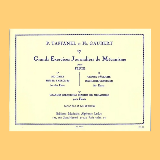 17 Grand Exercises Jouraliers De Mecanisme Flute