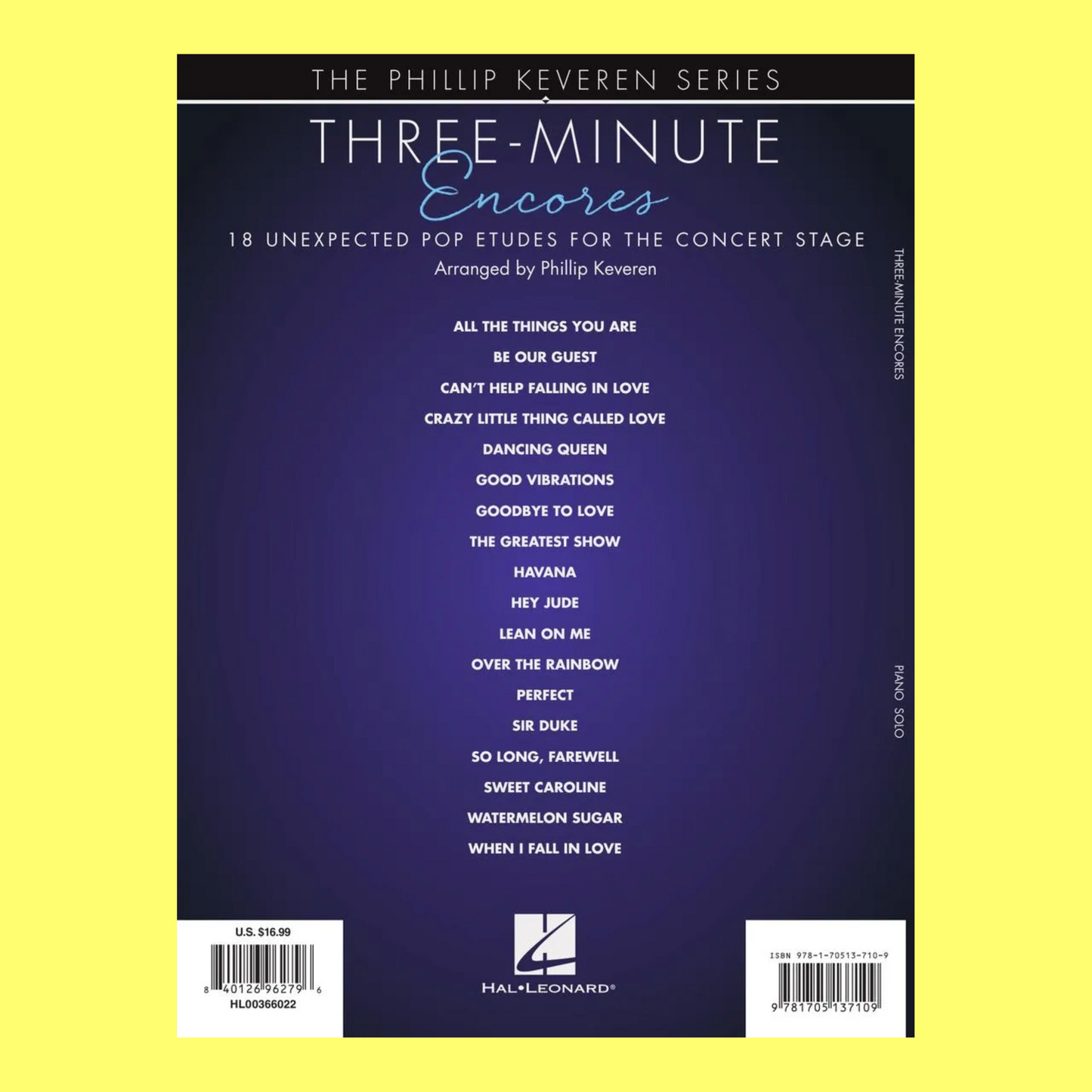 Three Minute Encores 18 Piano Etudes Kereren Piano Solo
