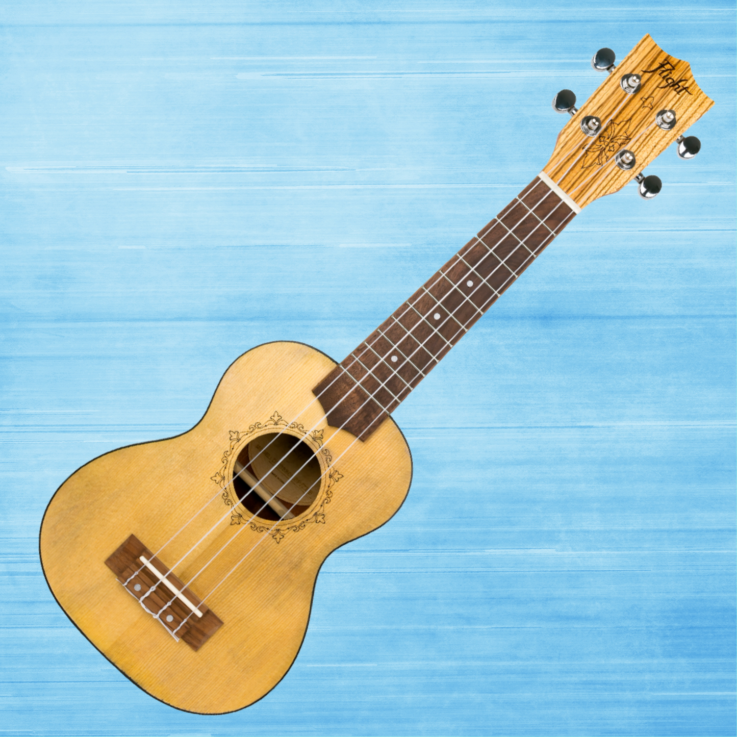 Flight DUS330 Relic Soprano Ukulele with Padded Gig Bag (Early Jan Arrival)