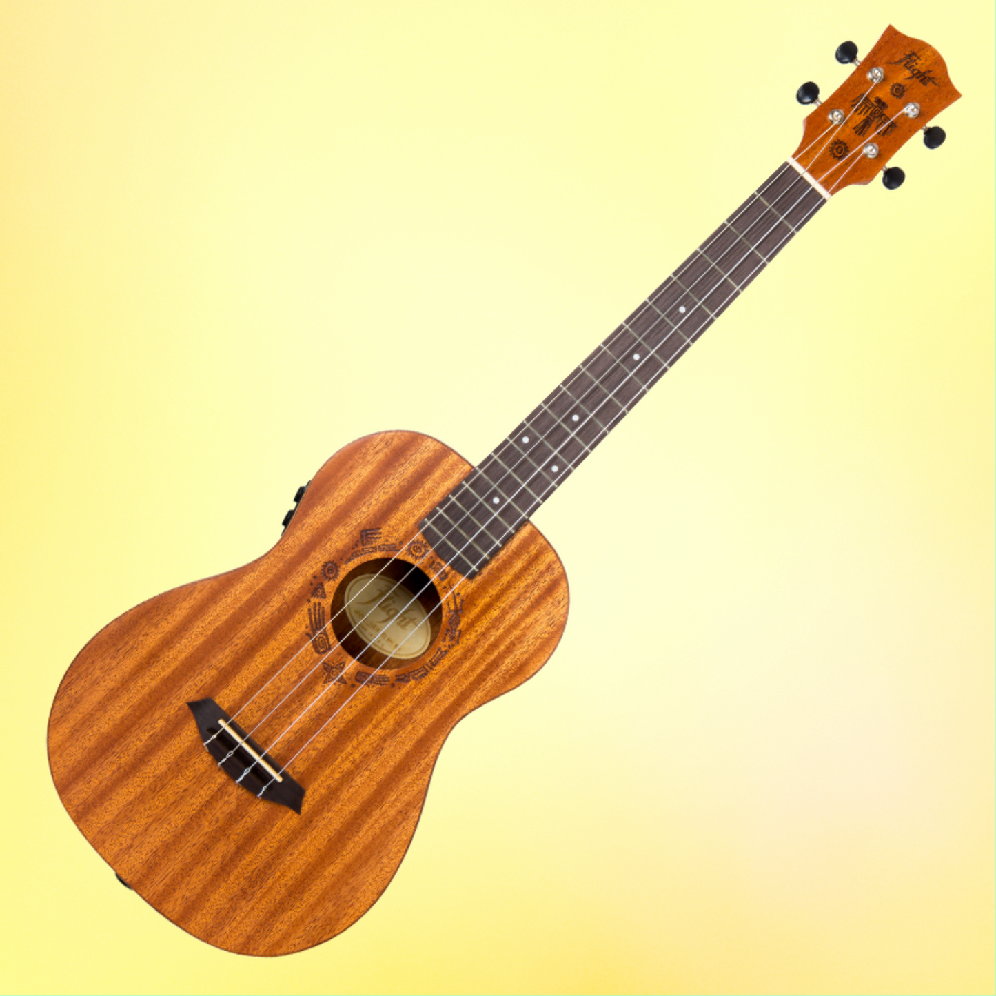 Flight DUB38 Mahogany Soundwave Baritone Ukulele with Padded Gig Bag