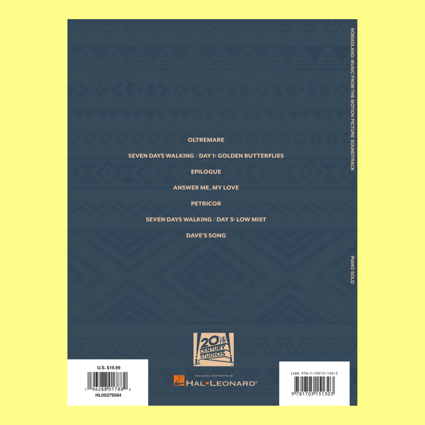 Nomadland Movie Soundtrack - Piano Solo Book