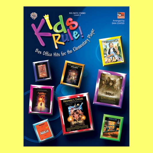 Kids Rule  - Box Office Hits Big Note Piano Book
