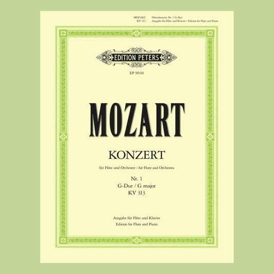 Mozart - Concerto No 1 G K 313 Flute with Piano Book (Urtext Edition)