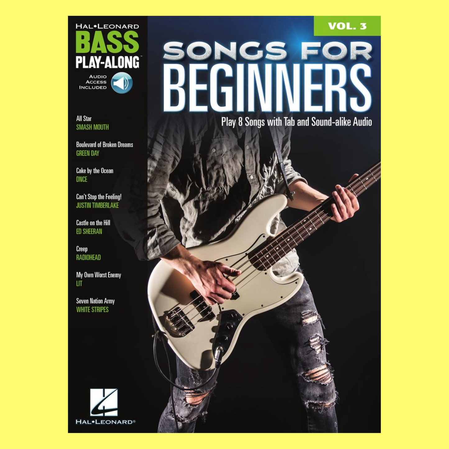 Songs For Beginners - Bass Play Along Volume 3 Book/Ola
