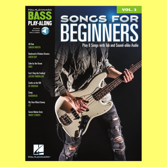 Songs For Beginners - Bass Play Along Volume 3 Book/Ola