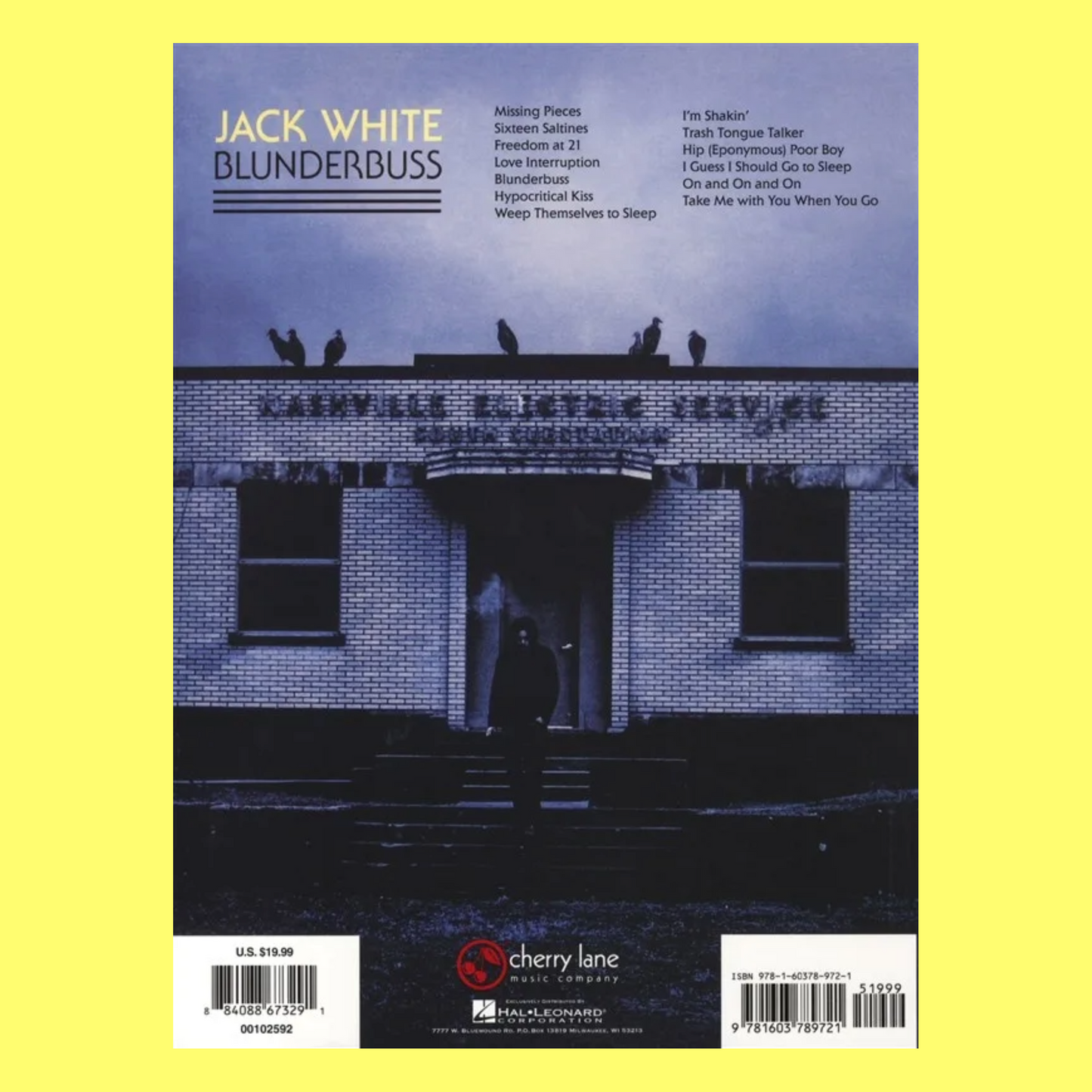 Jack White - Blunderbuss Guitar Tab Book (Guitar Recorded Versions)
