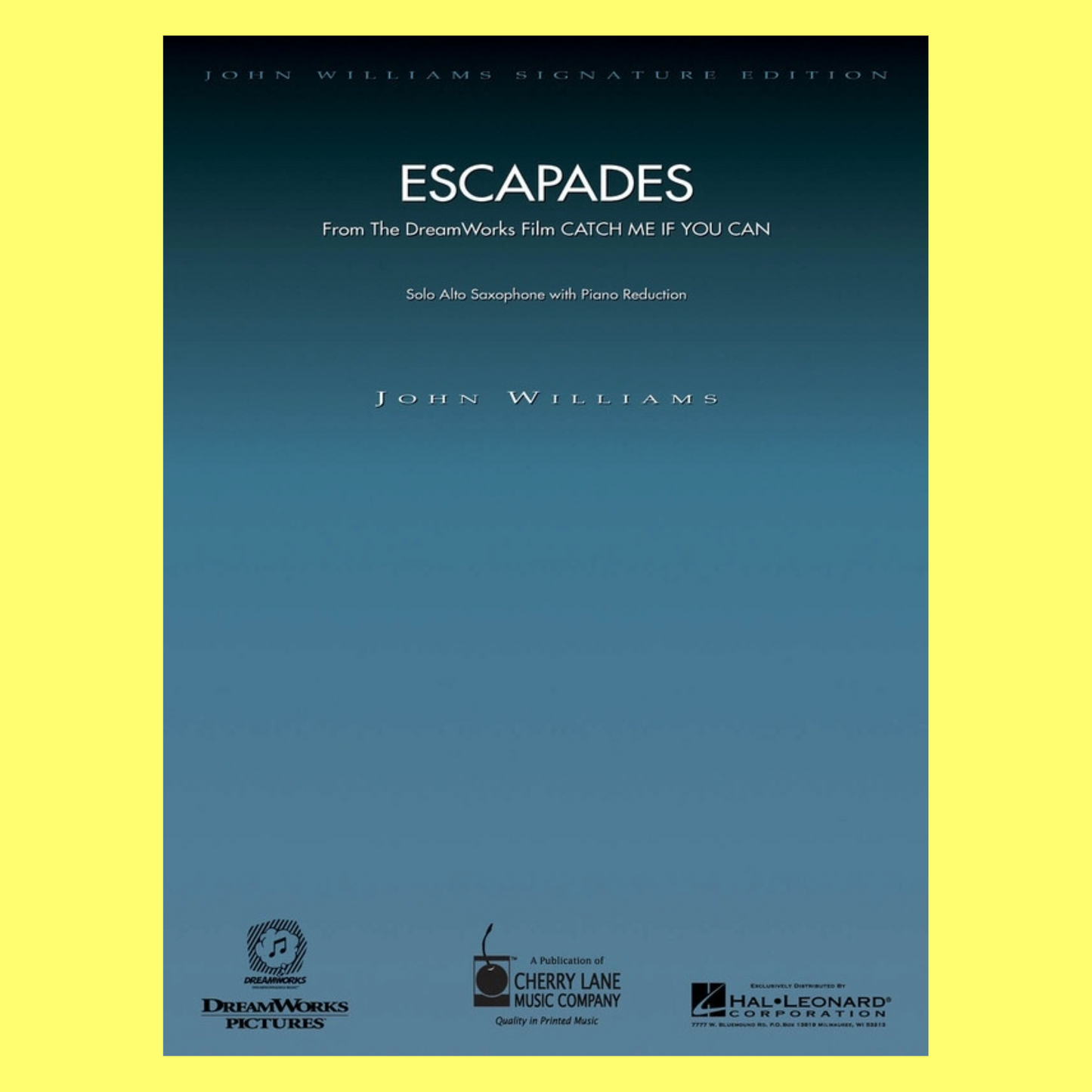 John Williams - Escapades (Catch Me If You Can) Alto Saxophone with Piano Book