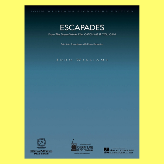 John Williams - Escapades (Catch Me If You Can) Alto Saxophone with Piano Book