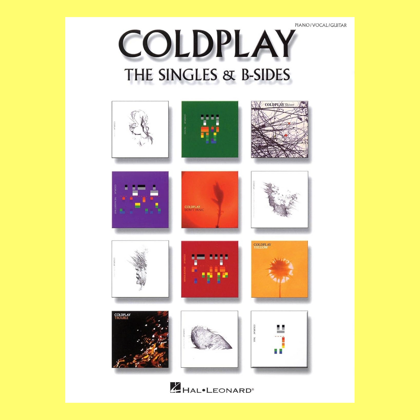 Coldplay - Singles & B-Sides PVG Songbook (38 Songs)