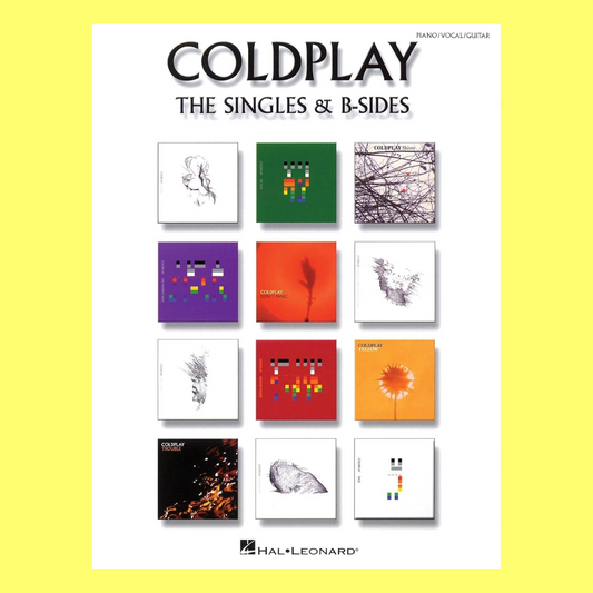 Coldplay - Singles & B-Sides PVG Songbook (38 Songs)