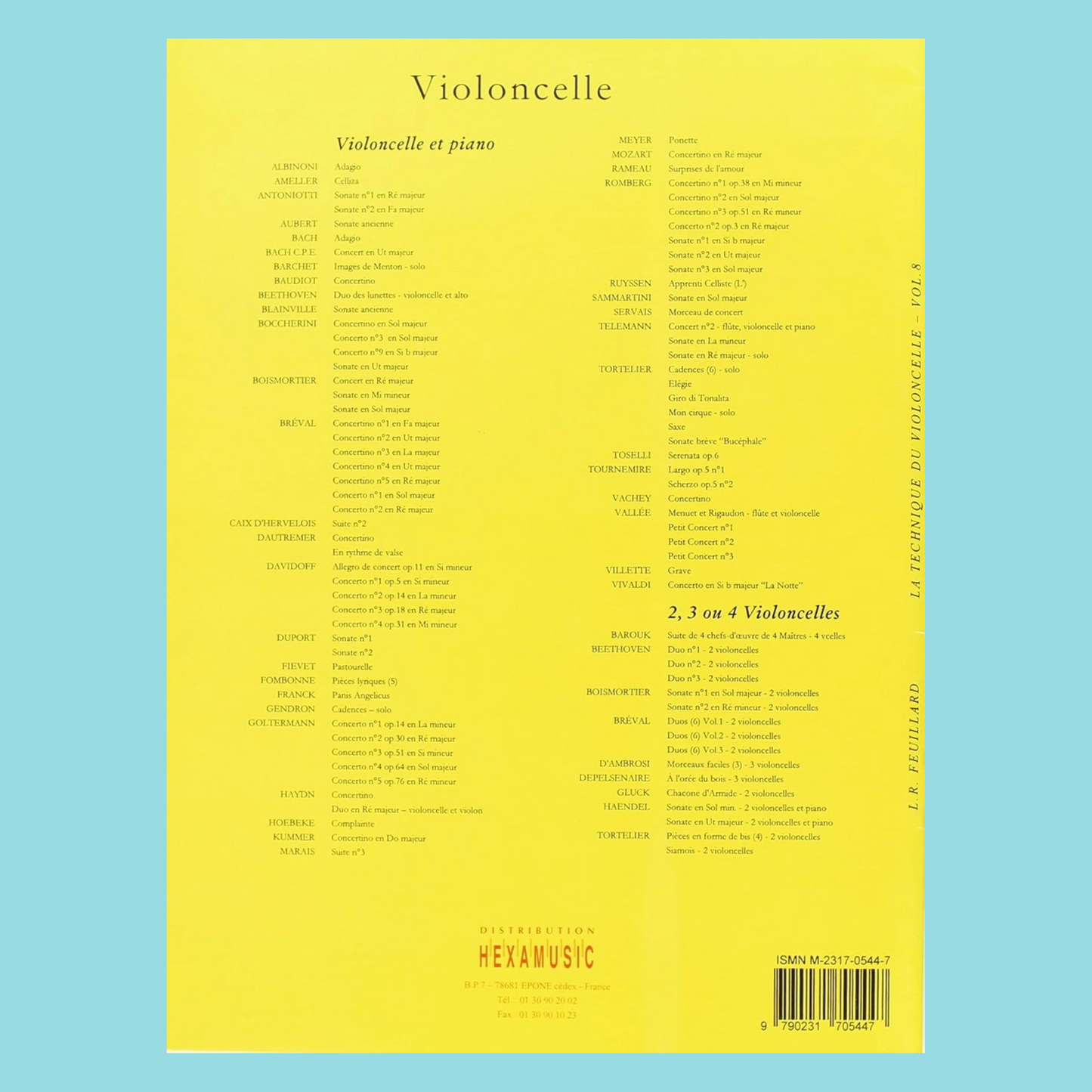 Feuillard - Technique Of Cello Volume 8 Book
