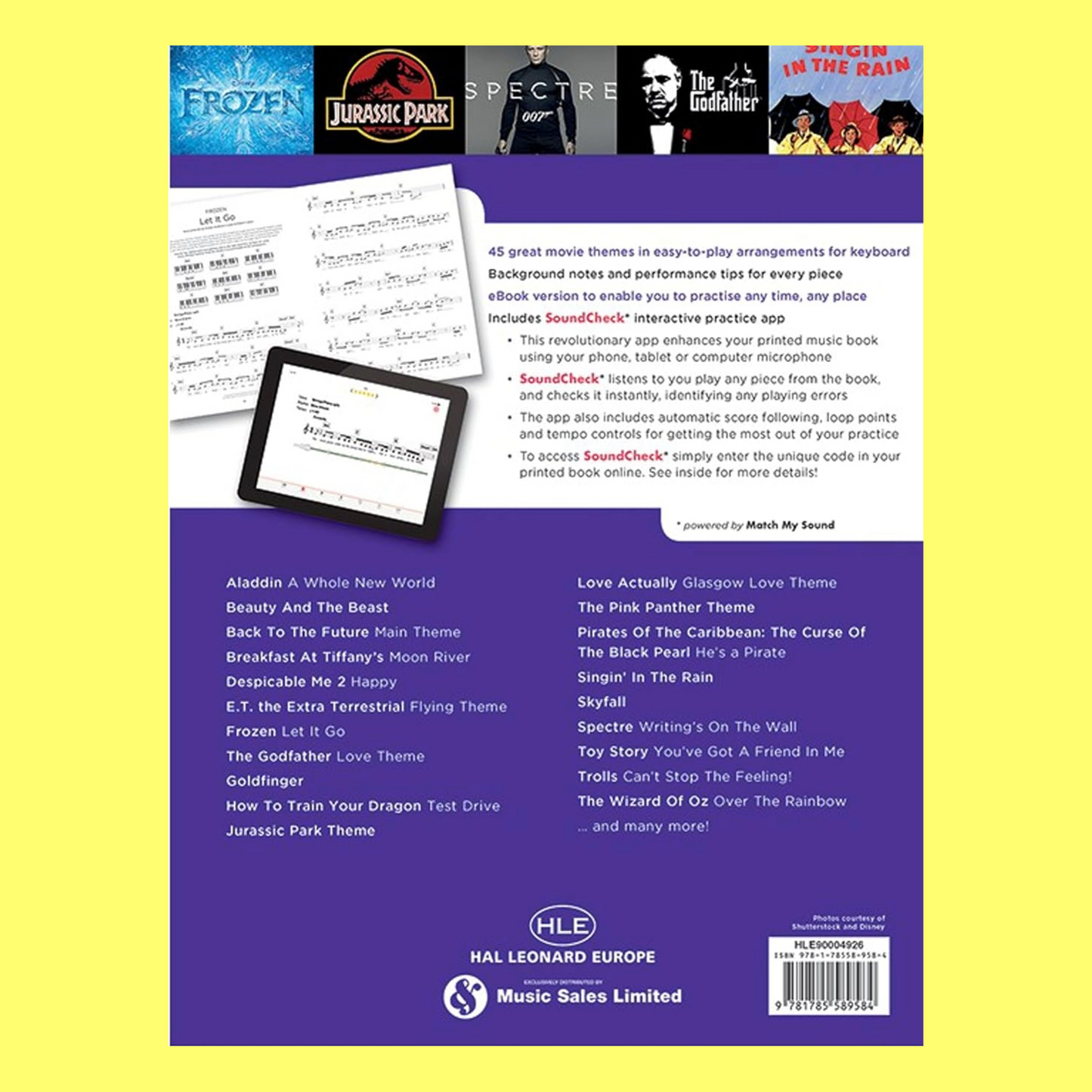 Really Easy Keyboard - Bumper Film Book (45 Songs)