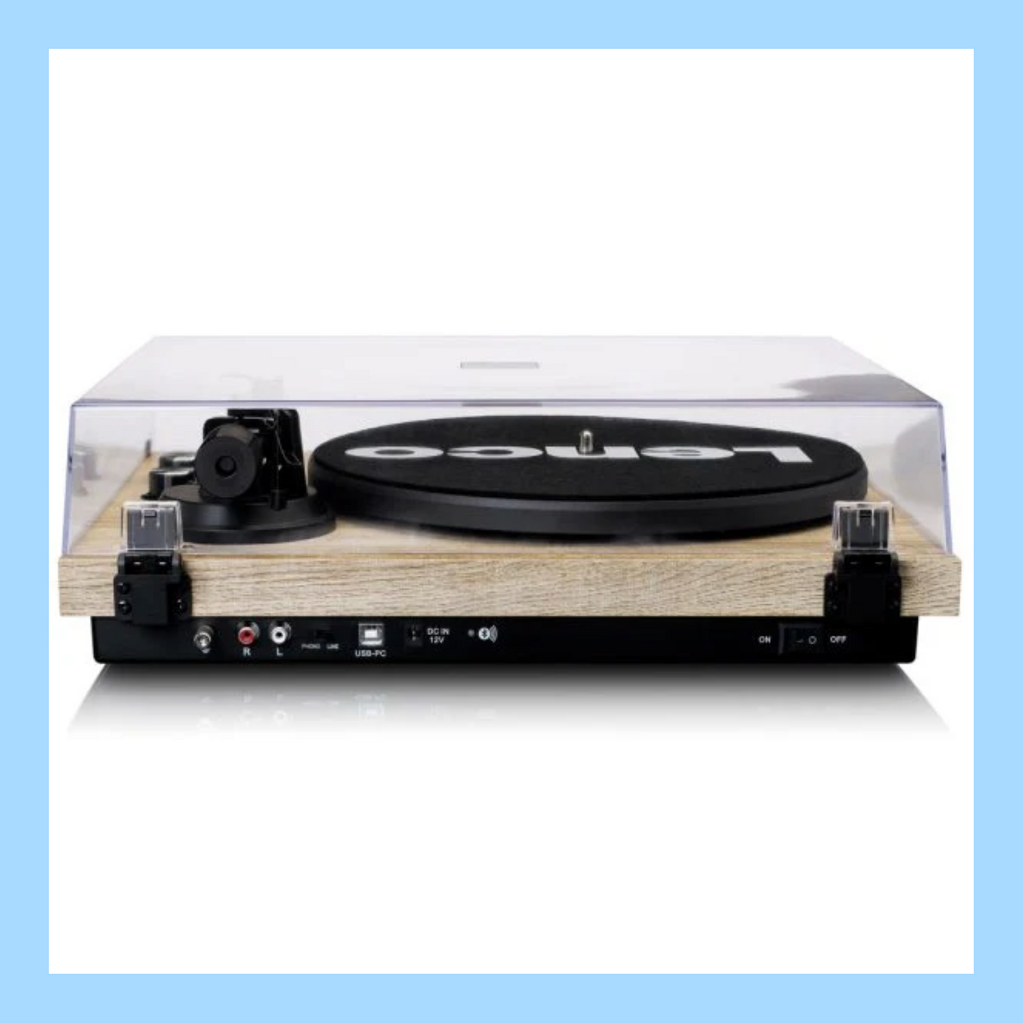 Lenco LBT-188 Turntable With Bluetooth - Pine Finish