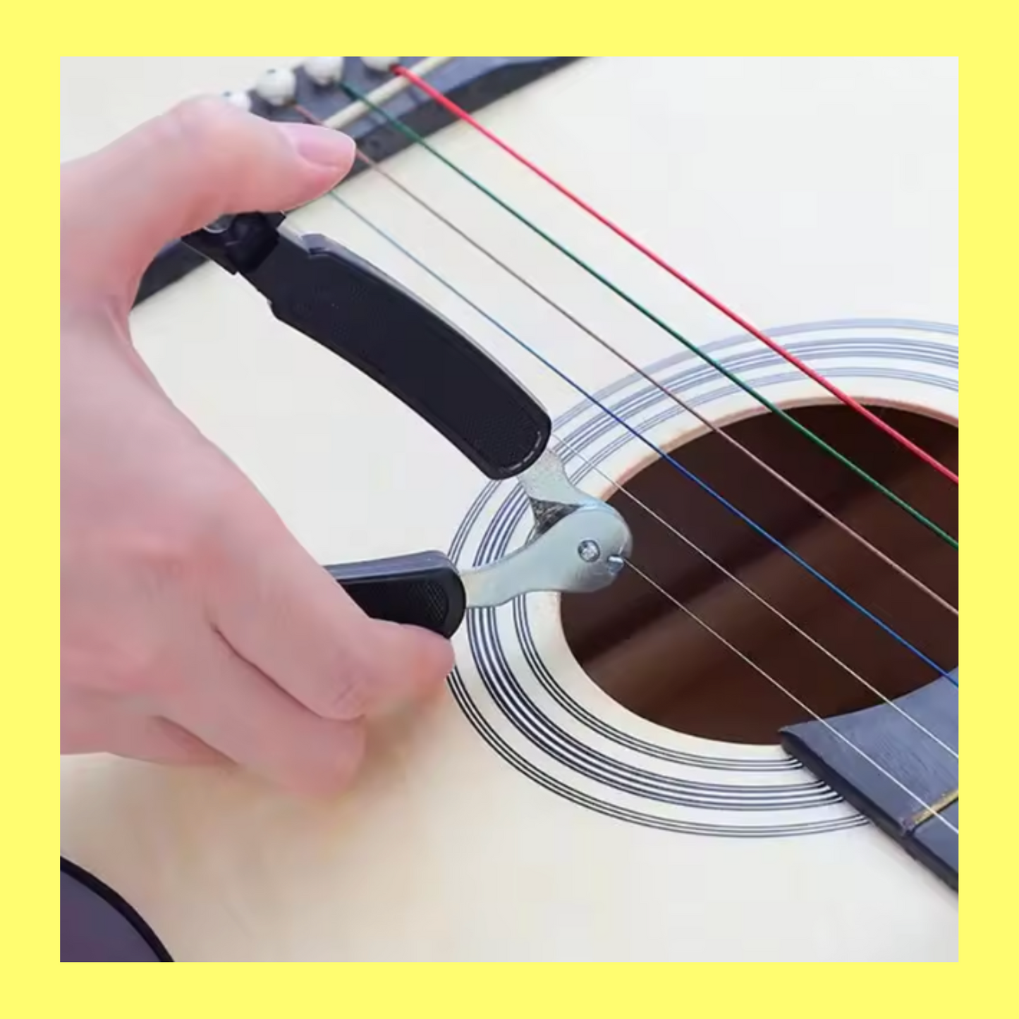 Guitar Restringing Multi-Tool with String Winder