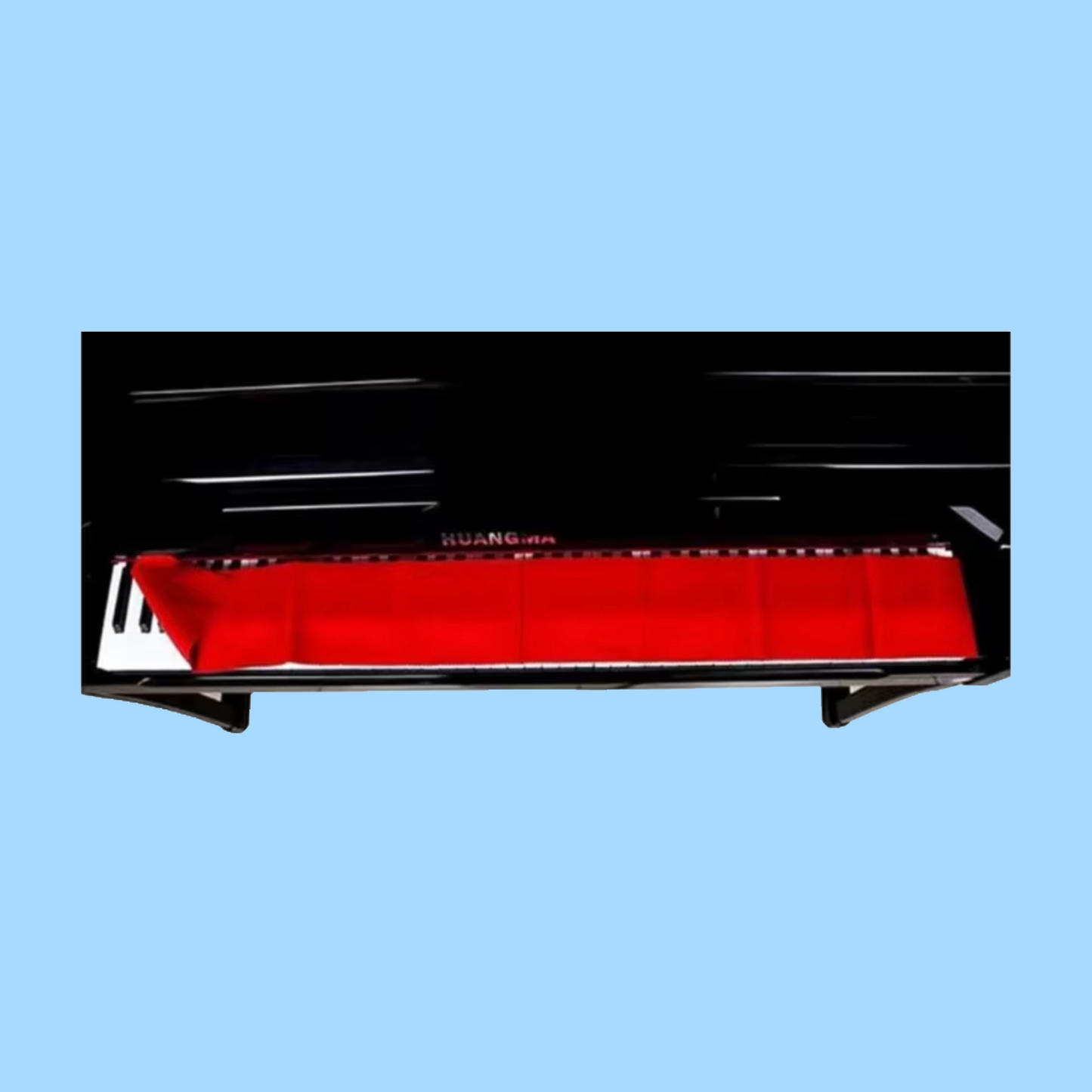 Piano Keys Anti-Dust Soft Cover (Red) - 88 Keys
