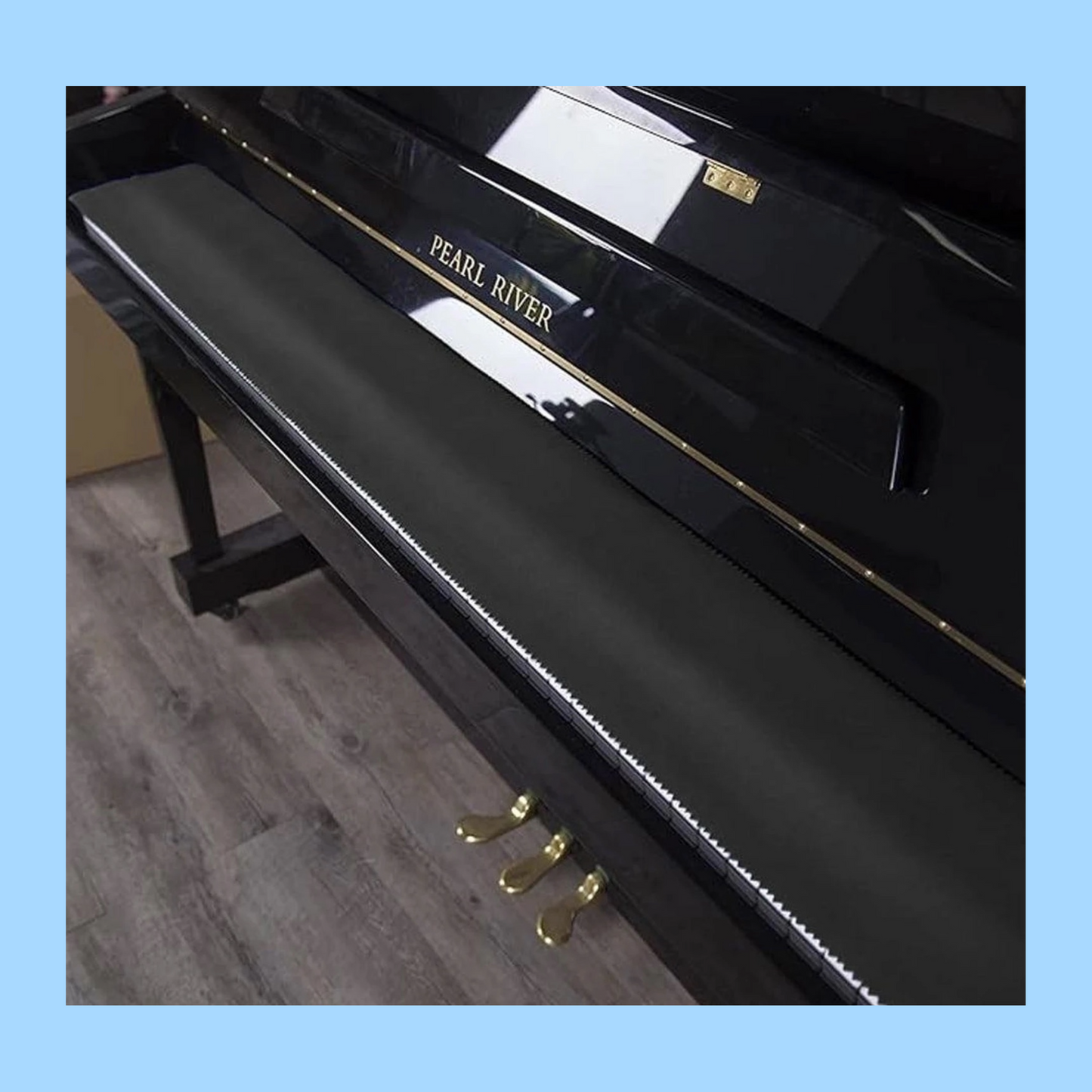 Piano Keys Anti-Dust Nylon and Cotton Cover (Black) - 88 Keys