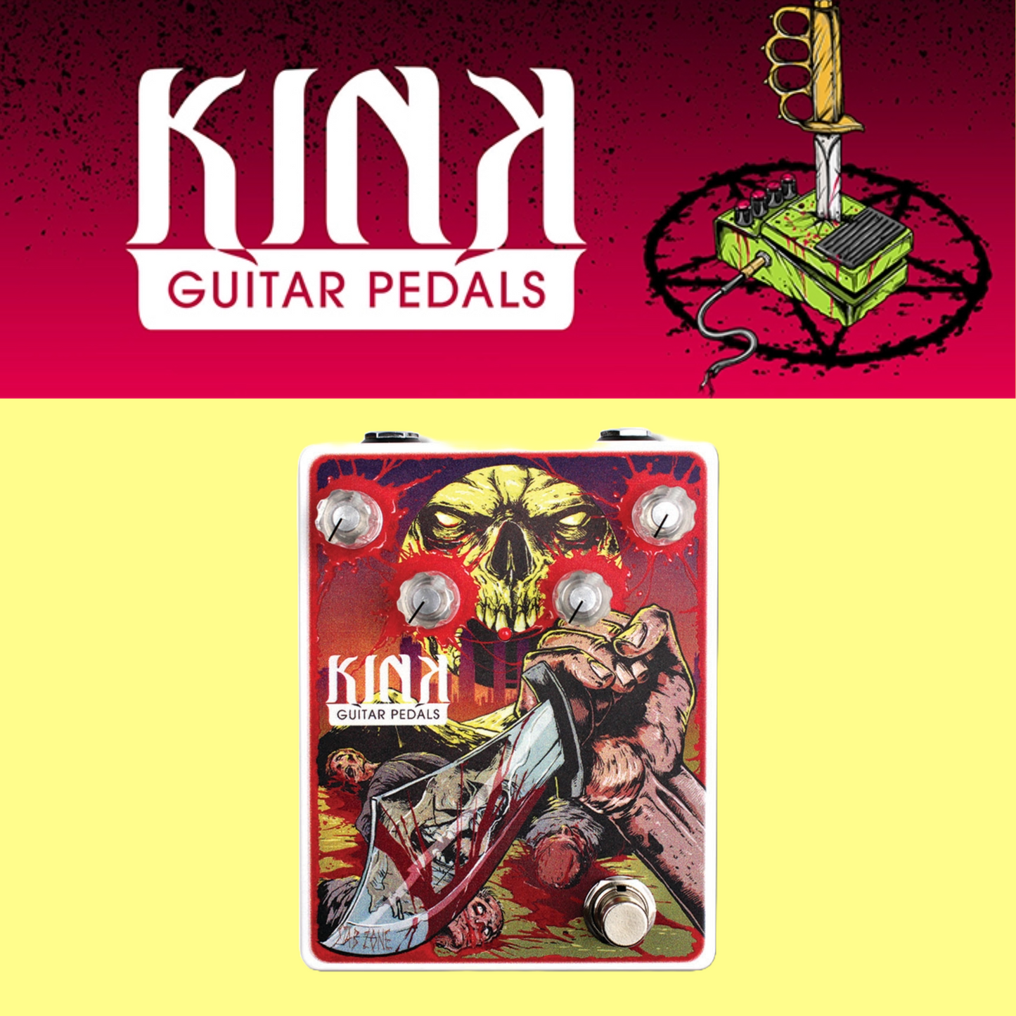 Kink Guitar Pedals - Stab Zone Distortion Pedal (Based on the Danelectro Fab Tone)