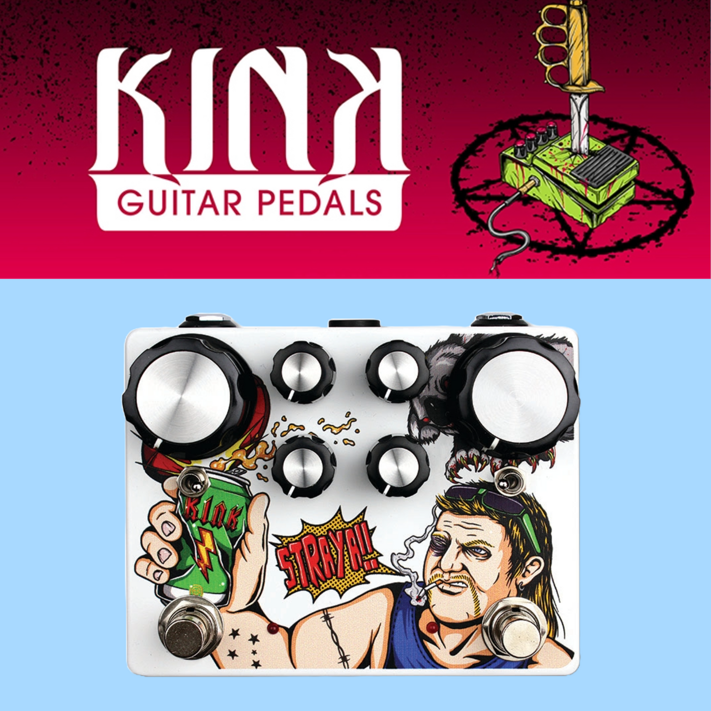 Kink Guitar Pedals - Straya Drive pedal + More