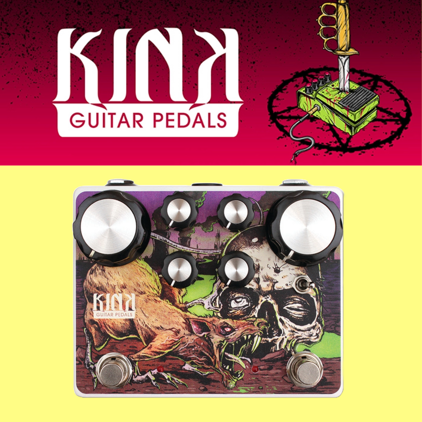 Kink Guitar Pedals - Kink Russian Plague (Fuzz/Overdrive/Distortion)