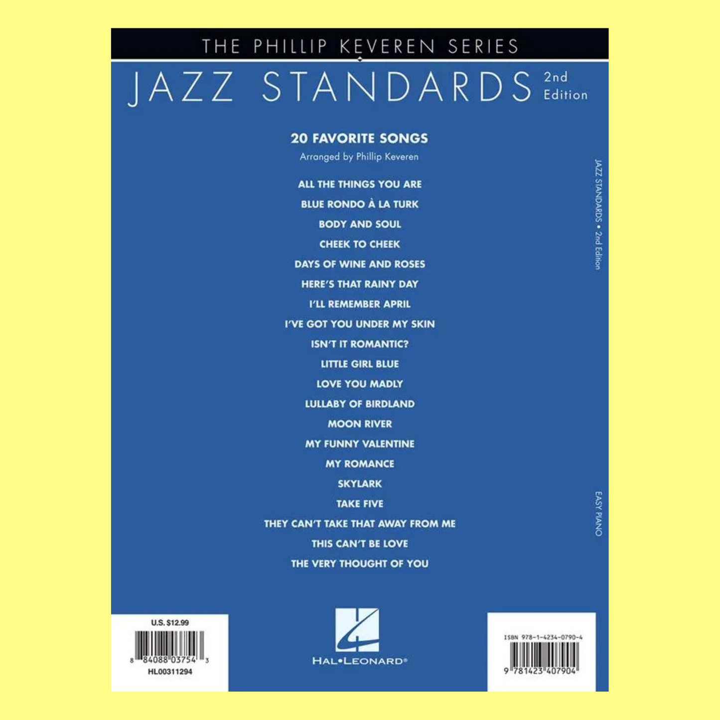 Jazz Standards - Keveren Easy Piano Book (2nd Edition)