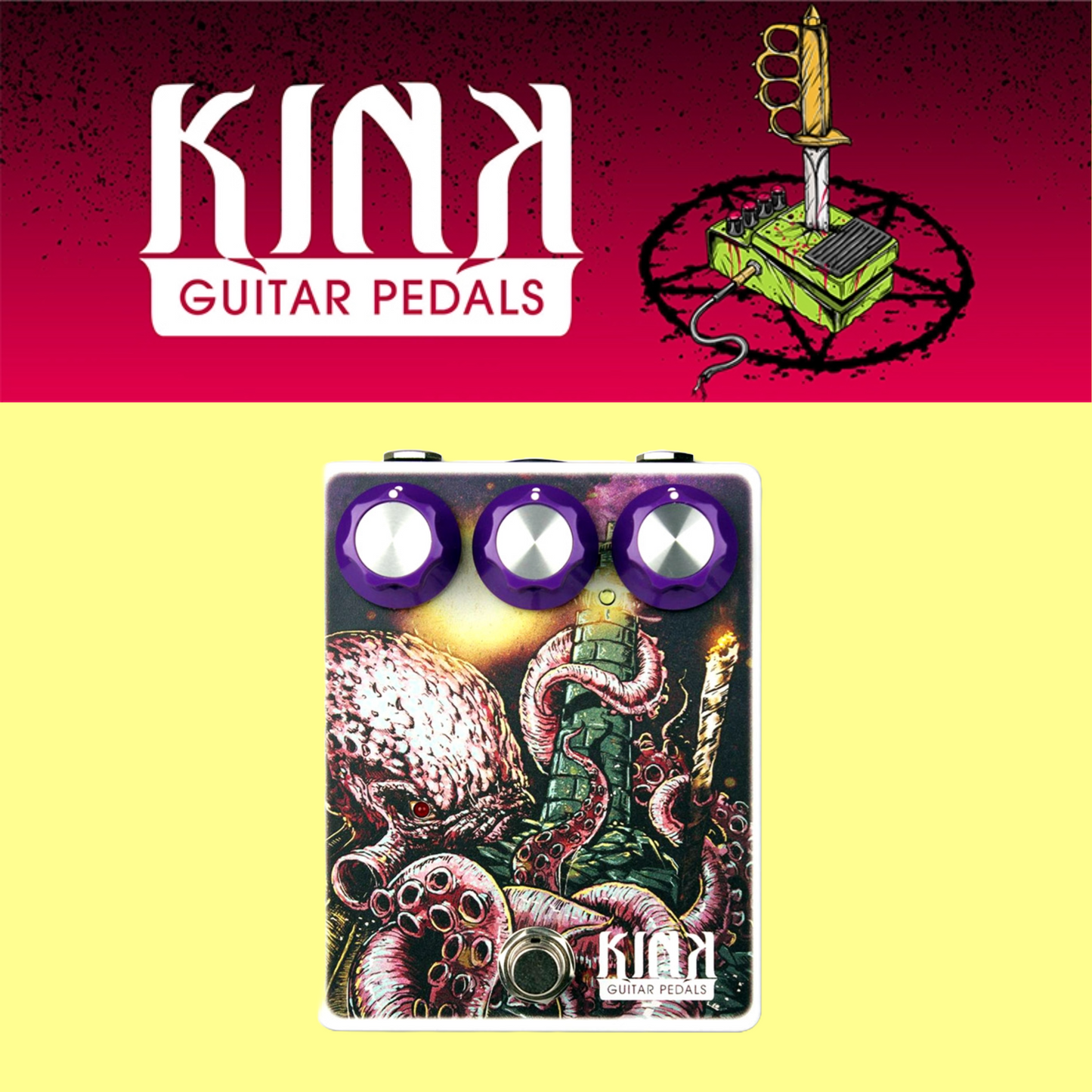 Kink Guitar Pedals - Kink Smashed Kraken Chorus Pedal  