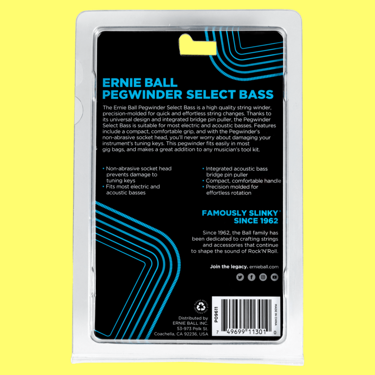 Ernie Ball Pegwinder Select for Bass Guitar