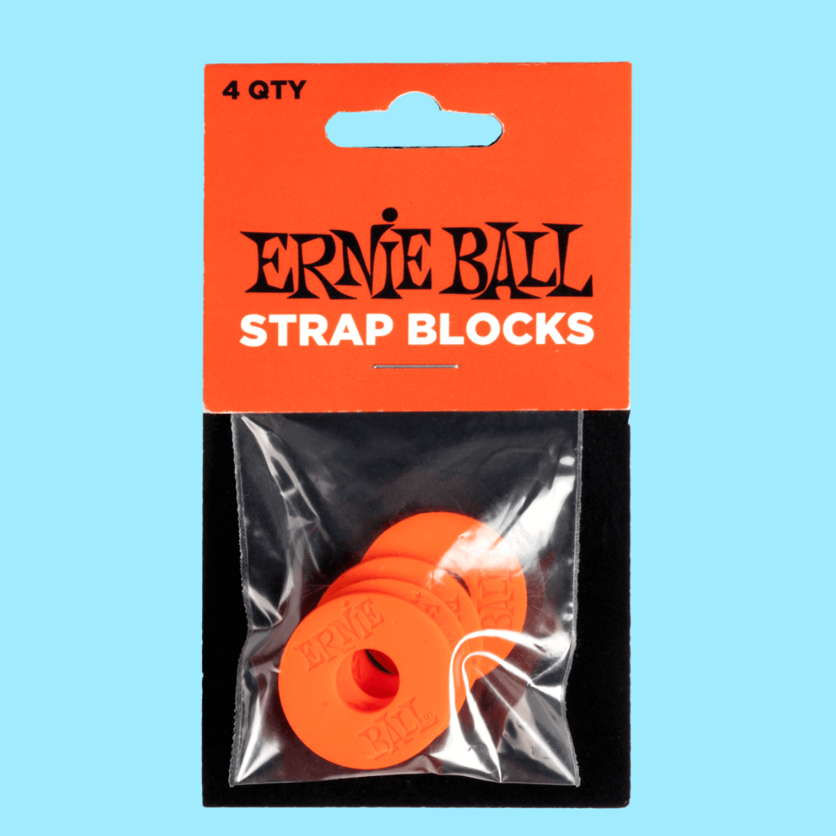 Ernie Ball Strap Blocks 4-Pack - Red