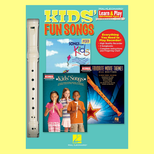 Kids Fun Songs Pack 3 Books/Recorder Pack