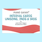 Piano Safari - Interval Cards Level 1