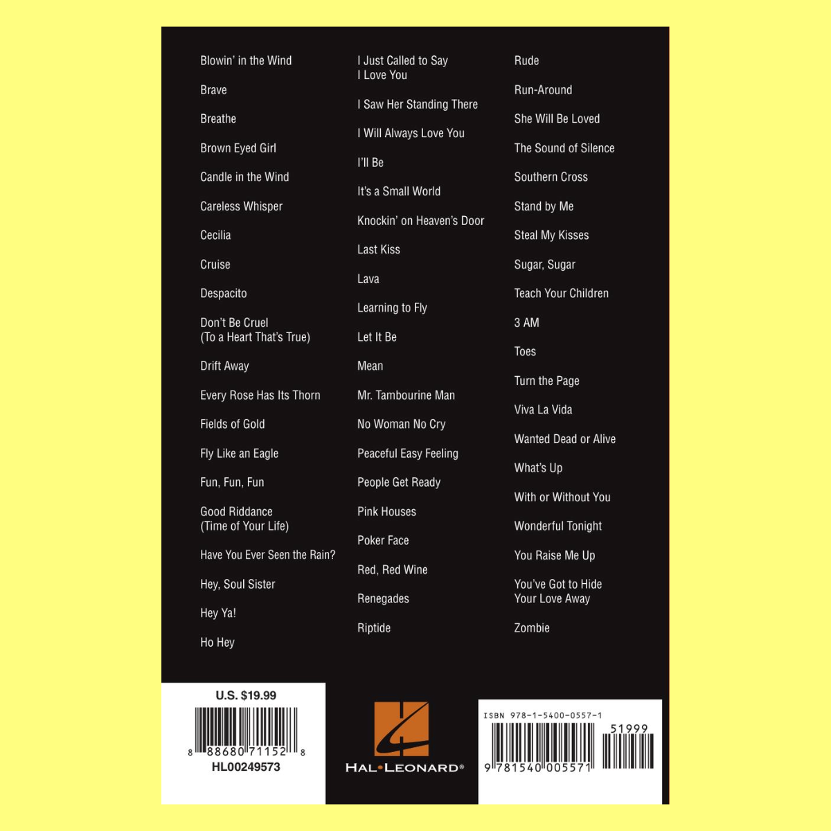 Four Chord Songs - Ukulele Chord Songbook (60 Songs)