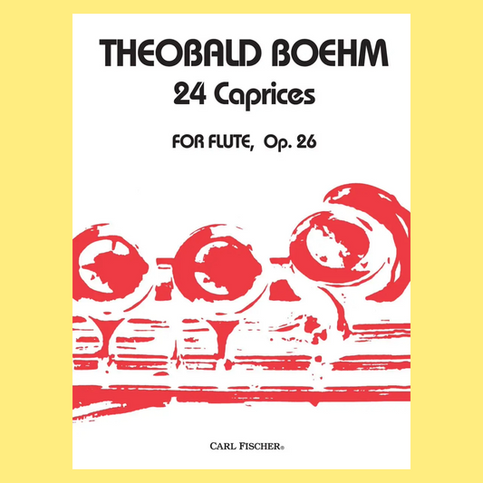 Theobald Boehm - 24 Caprices Op 26 For Flute Book