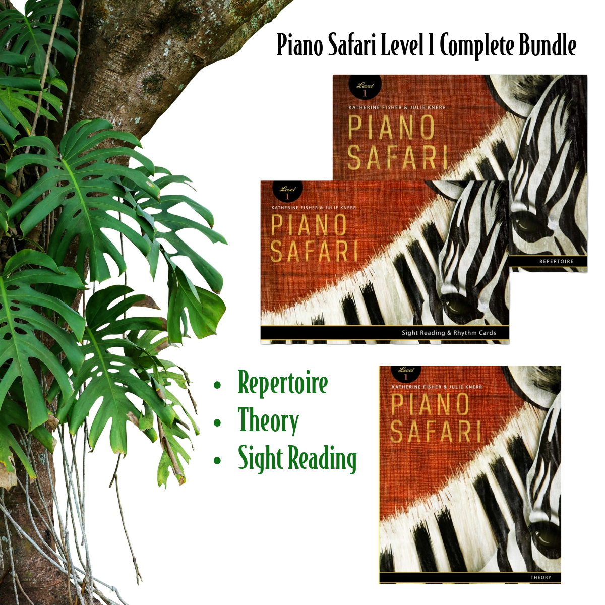 Piano Safari - Level 1 Complete Bundle (Repertoire, Theory and Sight Reading)
