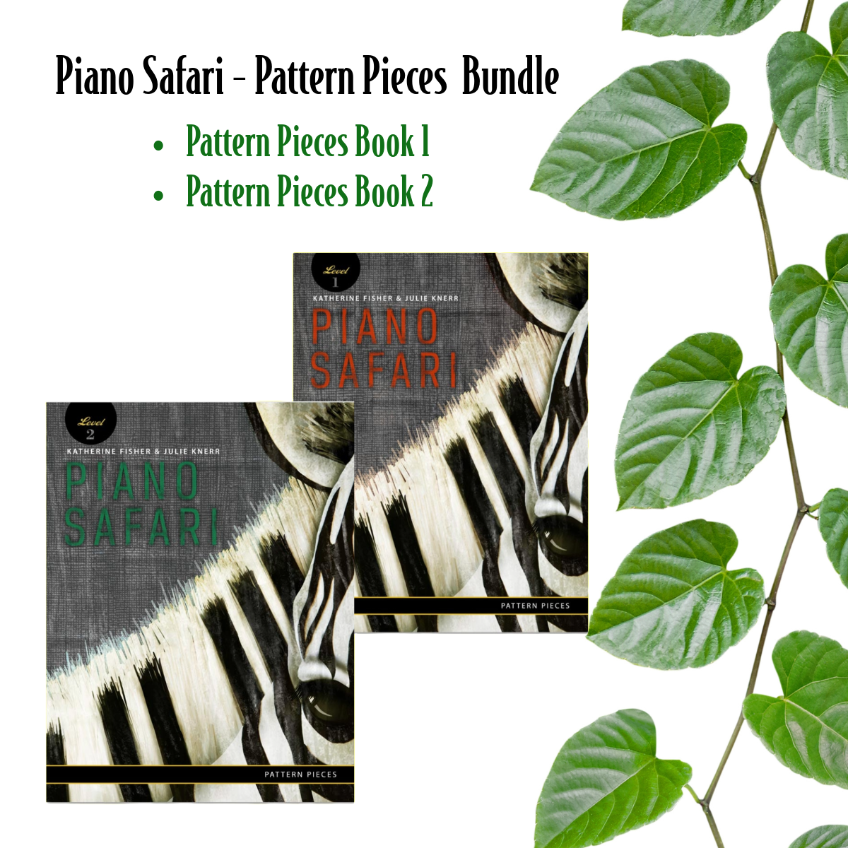 Piano Safari - Pattern Pieces with Audio Bundle (Books 1 and 2)