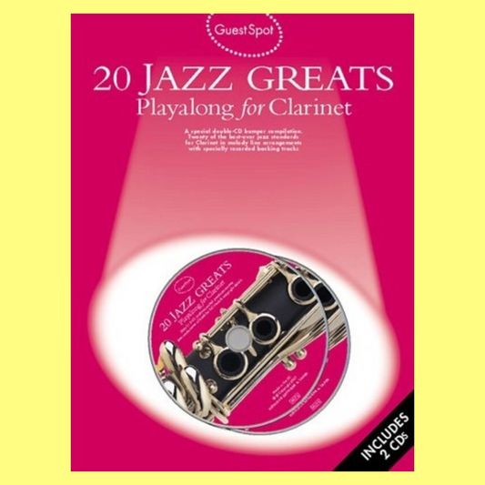 Guest Spot - 20 Jazz Greats Clarinet Play Along Book/Audio