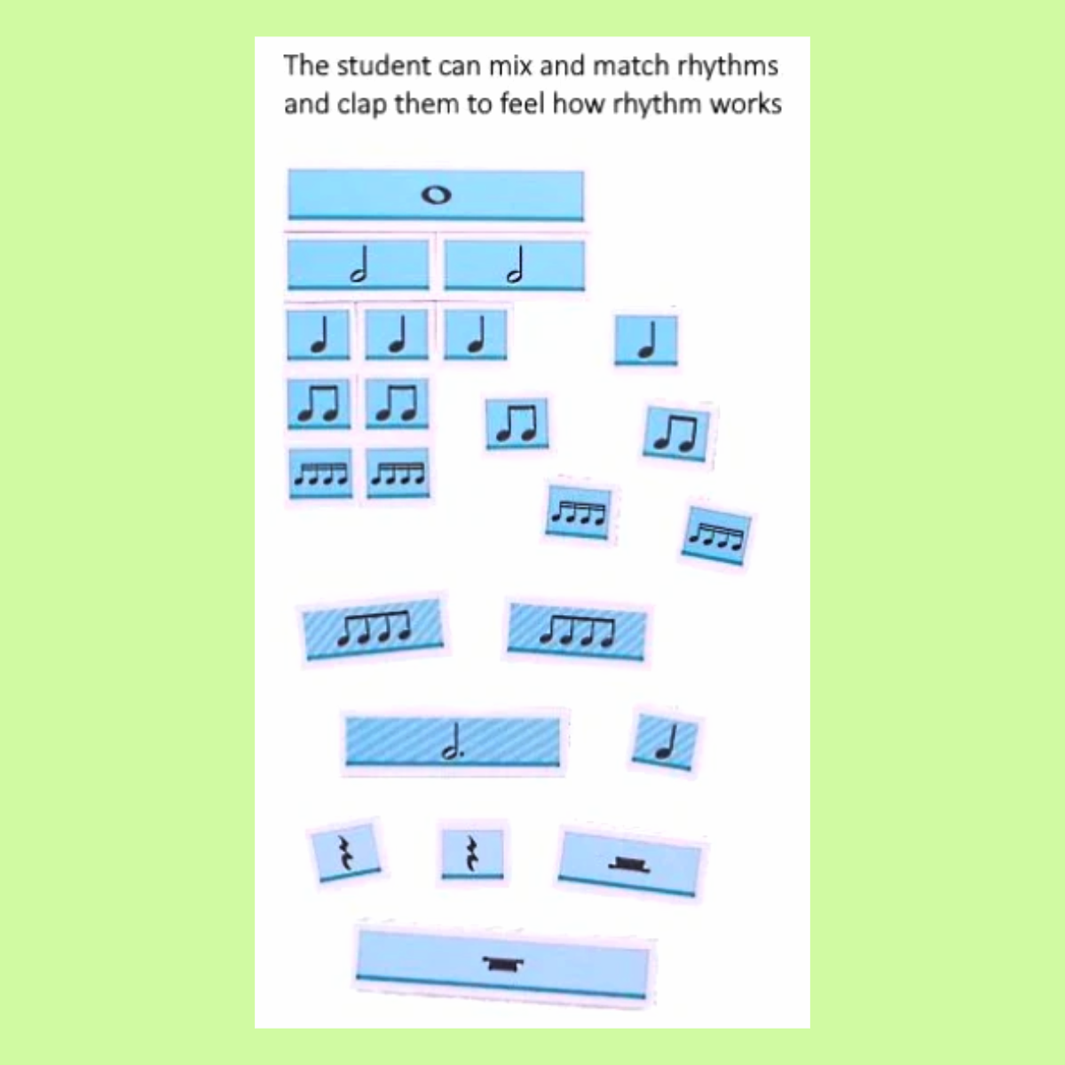 Wilbecks Match up Magnets - Note Value and Rhythms
