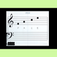 Wilbecks Large Magnetic Stave Whiteboard