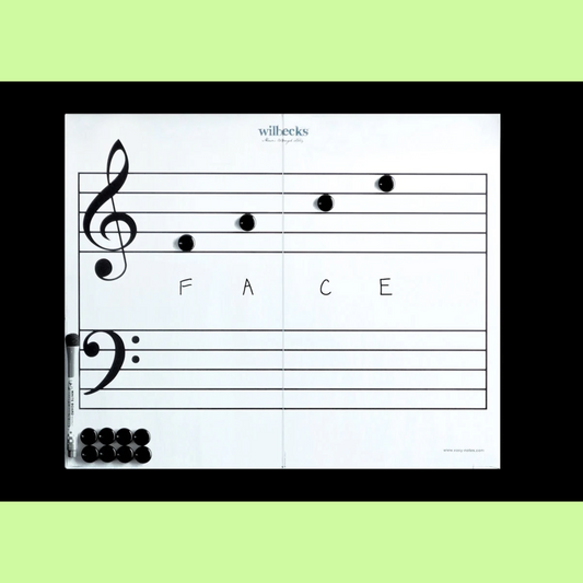 Wilbecks Large Magnetic Stave Whiteboard