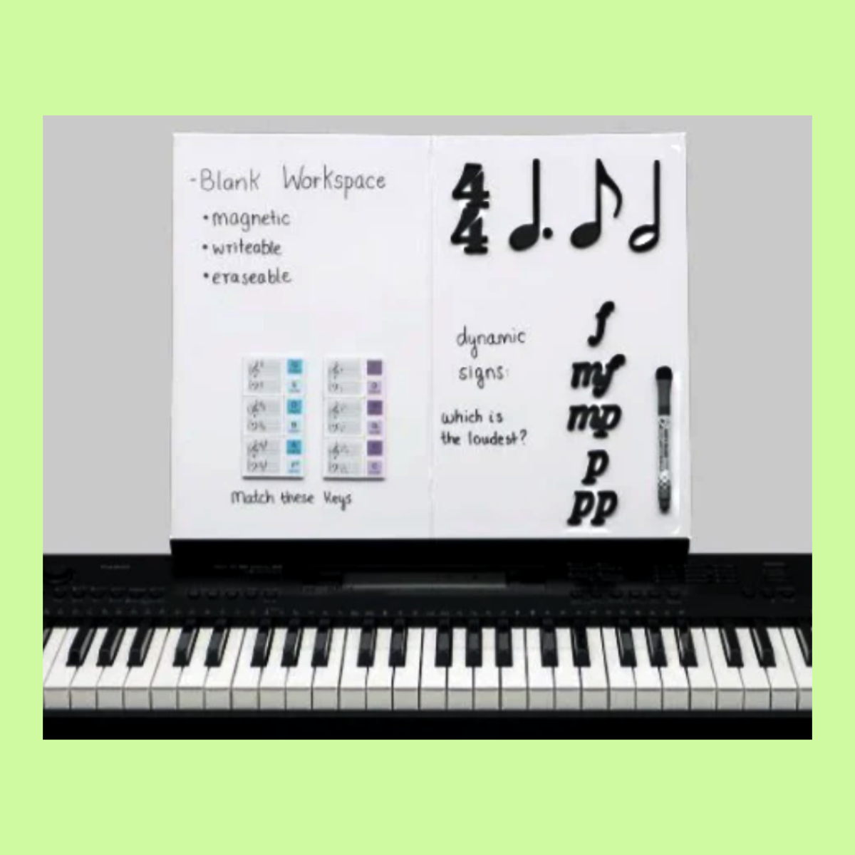 Wilbecks Large Magnetic Stave Whiteboard