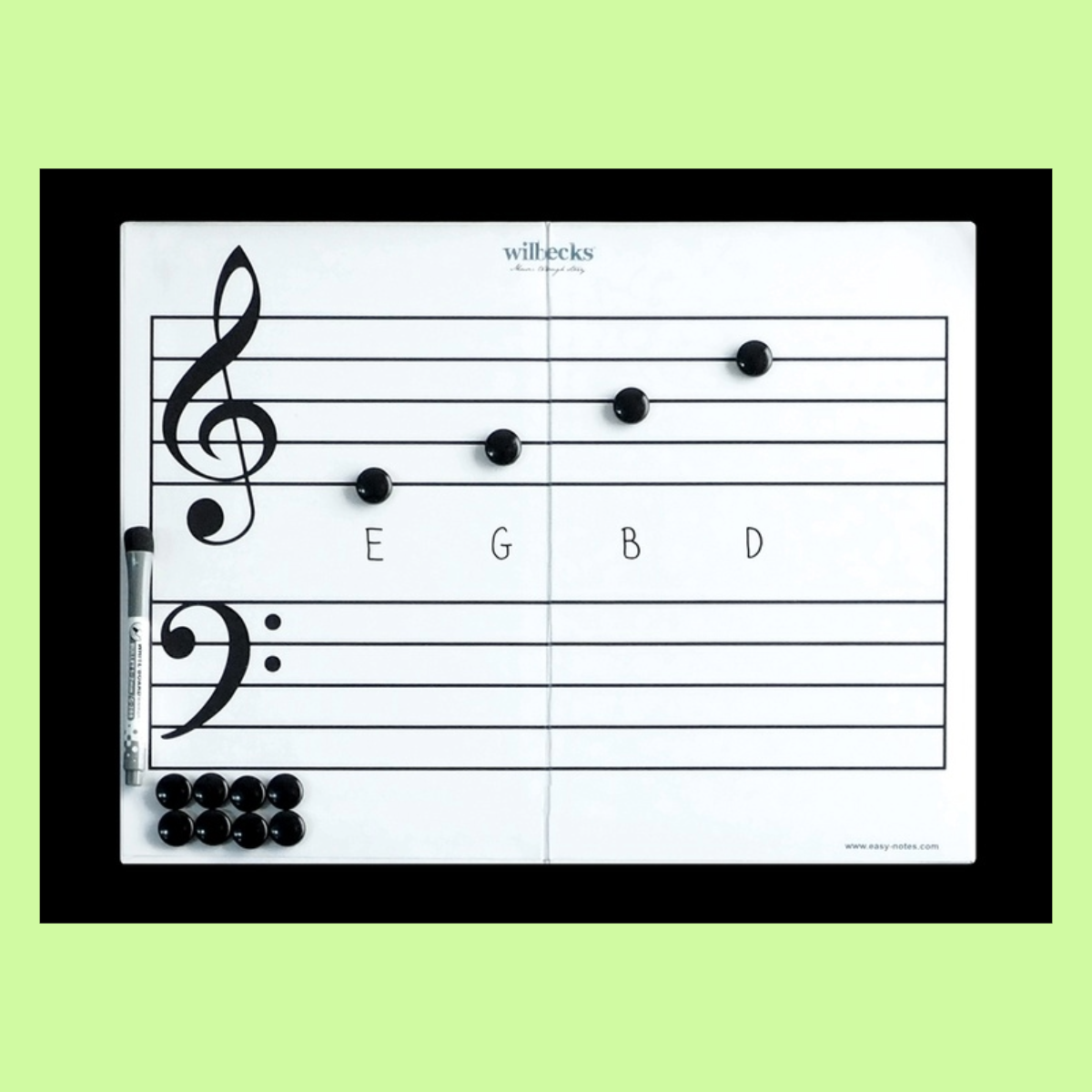 Wilbecks Small Magnetic Stave Whiteboard