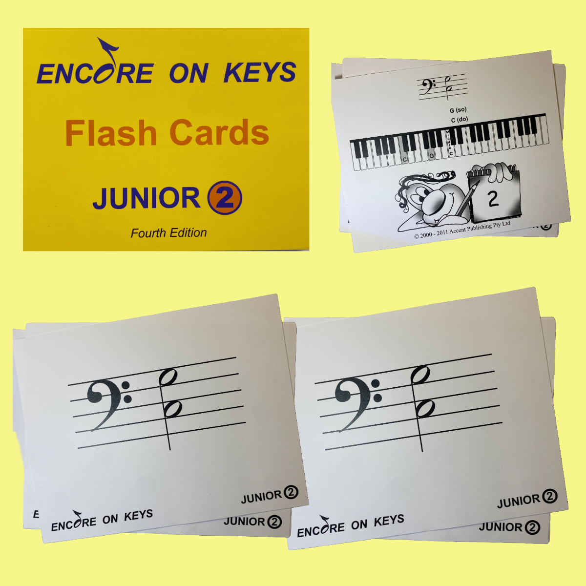 Encore On Keys - Junior Flash Cards Level 2 – Music2u.com.au