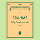 Johannes Brahms - 51 Exercises For Piano Book